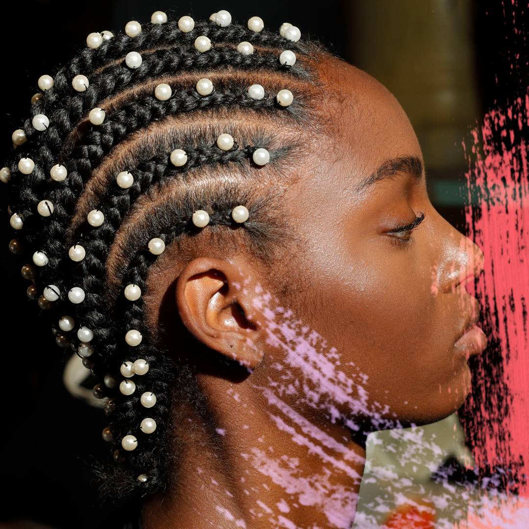 Image: Pearl-speckled hair is the delicate SS20 trend we can fully get behind