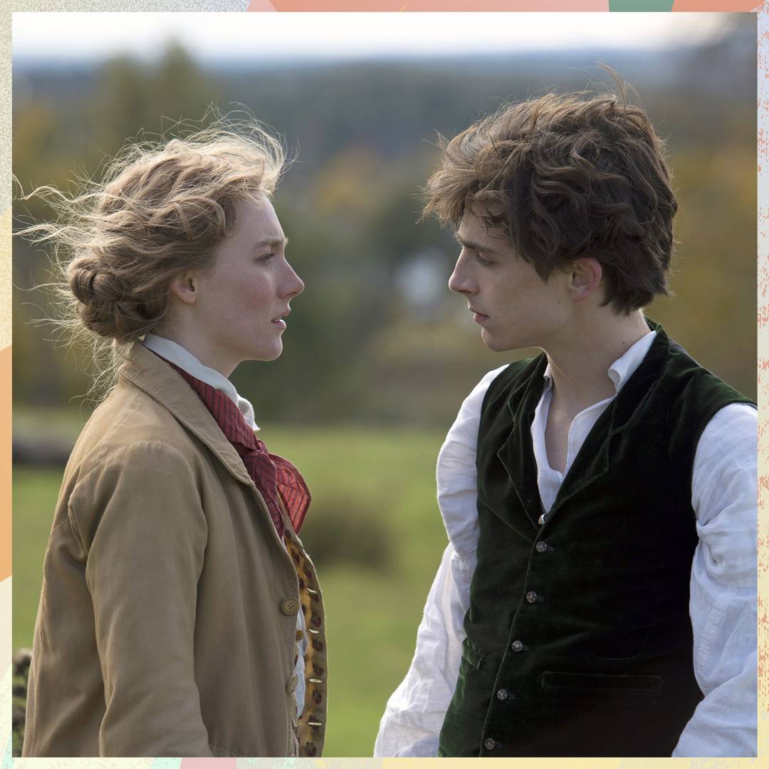 Image: EXCLUSIVE: You need to watch our first look at TimothÃ©e Chalamet in Little Women. Dribbling.