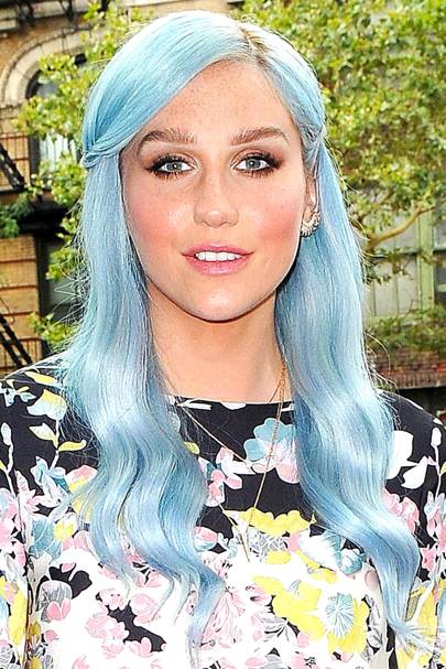 Kesha Blue Hair 2014 Rainbow Hair Post Rehab Glamour Uk