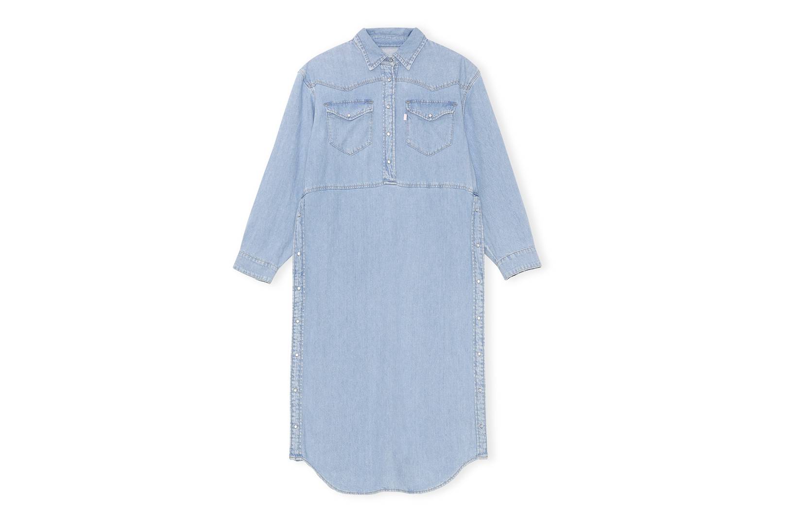 Ganni X Levi's Light Indigo Denim Dress, £275