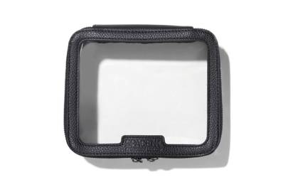 clear makeup bag with compartments