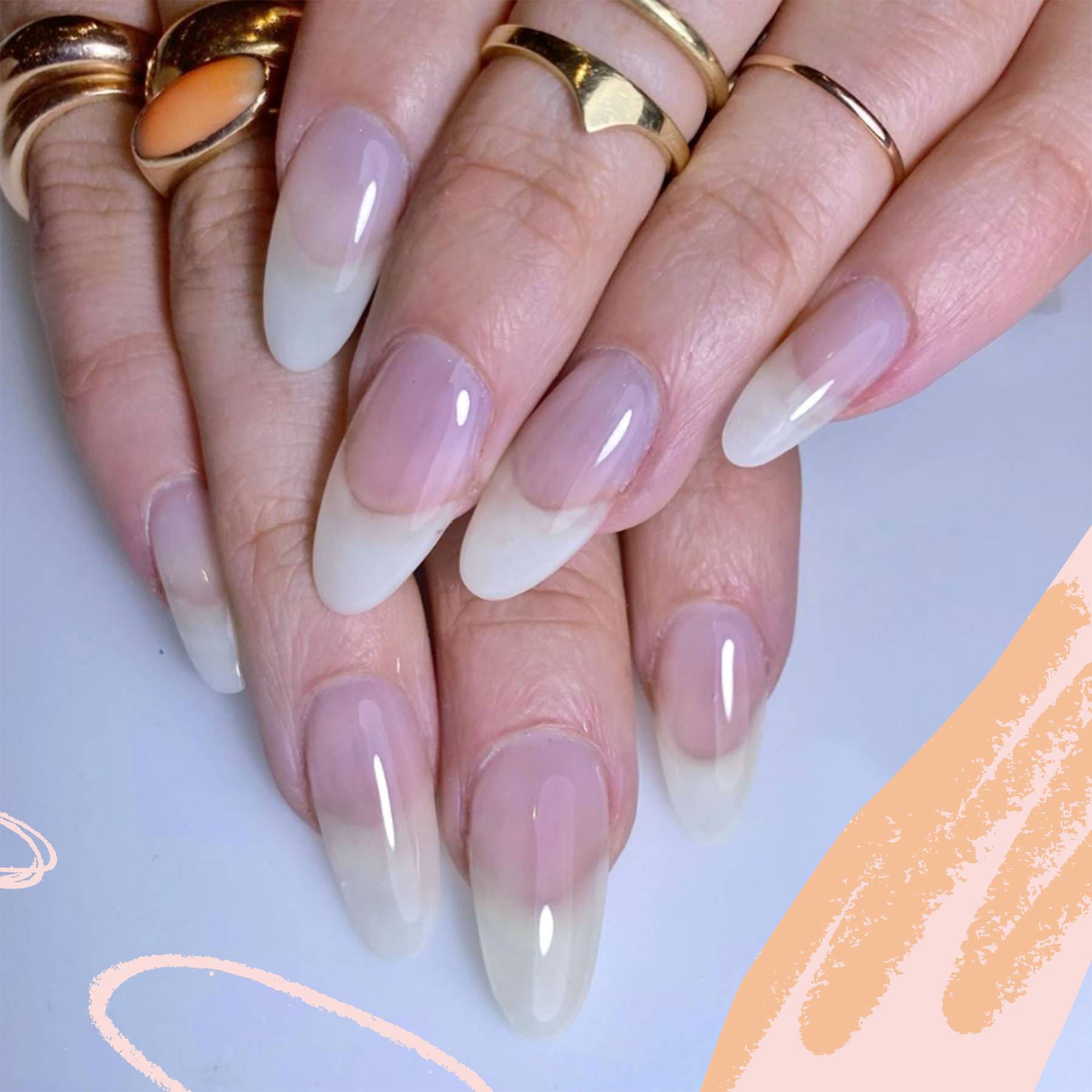 Oat Milk Nails Nail Art Equivalent To No Makeup Makeup Glamour Uk