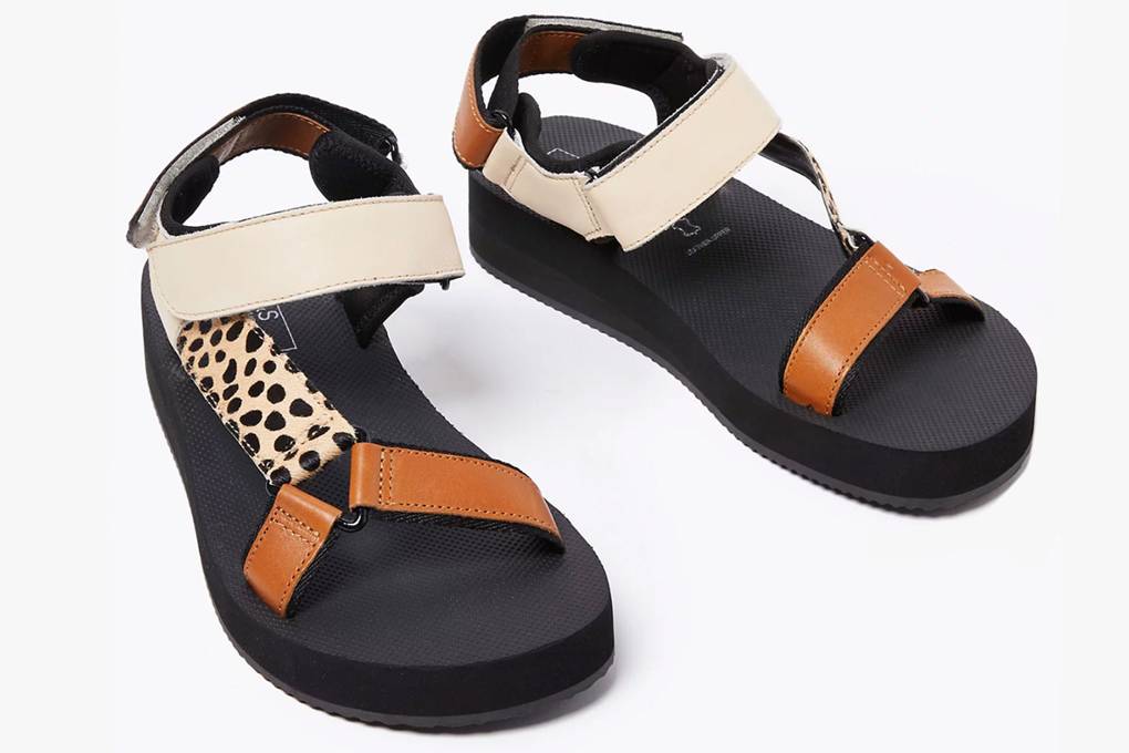 tan dad sandals
