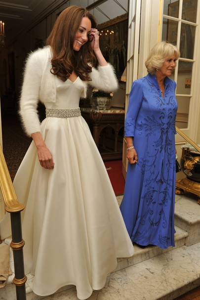 wedding dress of kate middleton evening