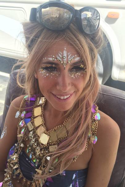 Burning Man festival Glitter Face Make Up IN YOUR DREAMS 