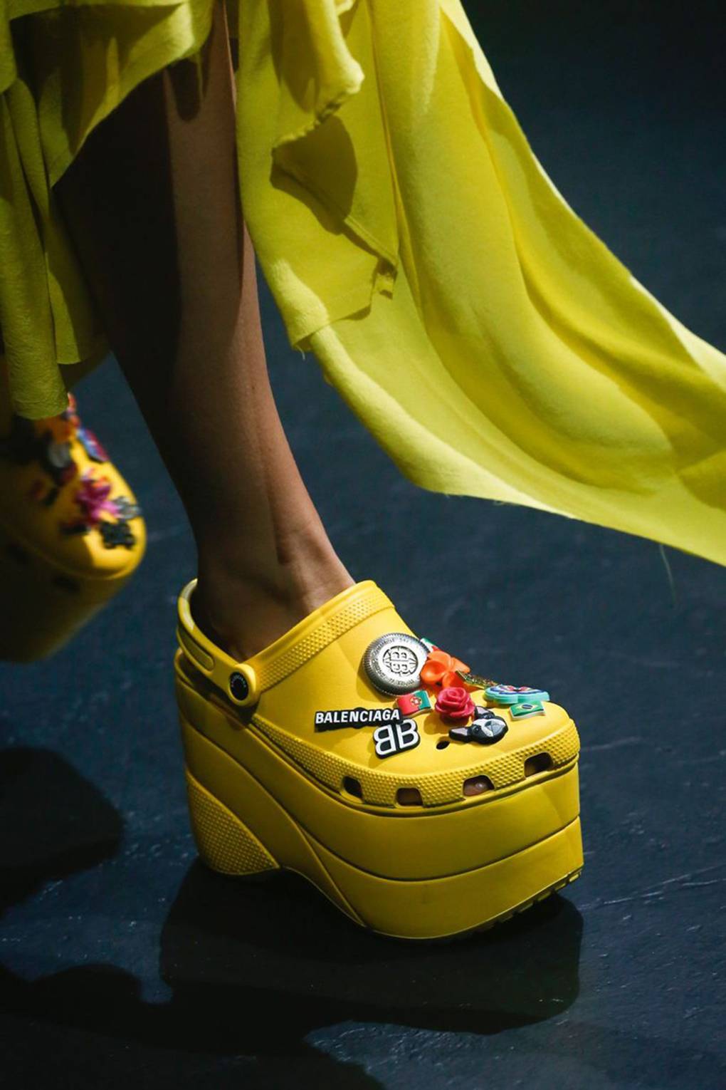 gucci platform crocs
