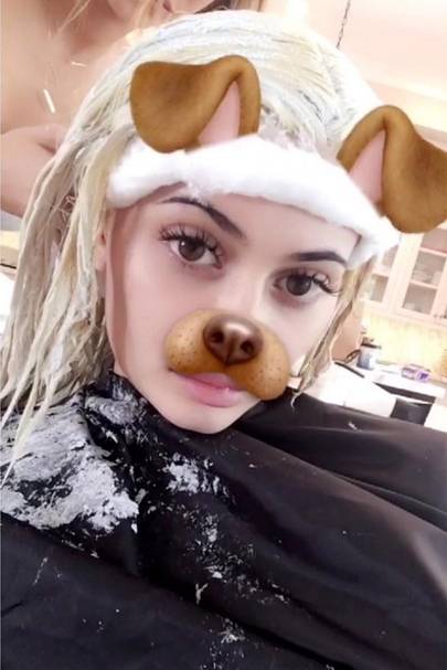 Kylie Jenner blonde hair on Snapchat | Glamour UK - 405 x 607 jpeg 30kB