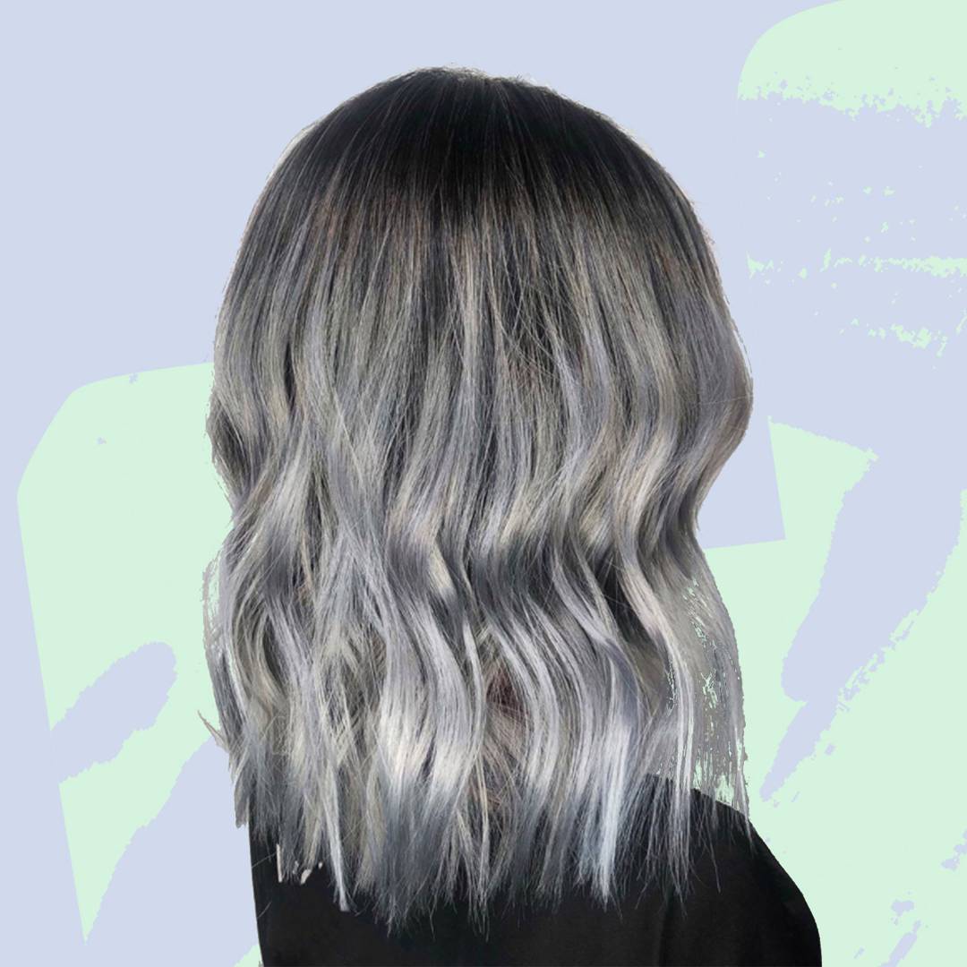 Image: Titanium silver is *the* hair colour we're all going to be asking for in salons this autumn