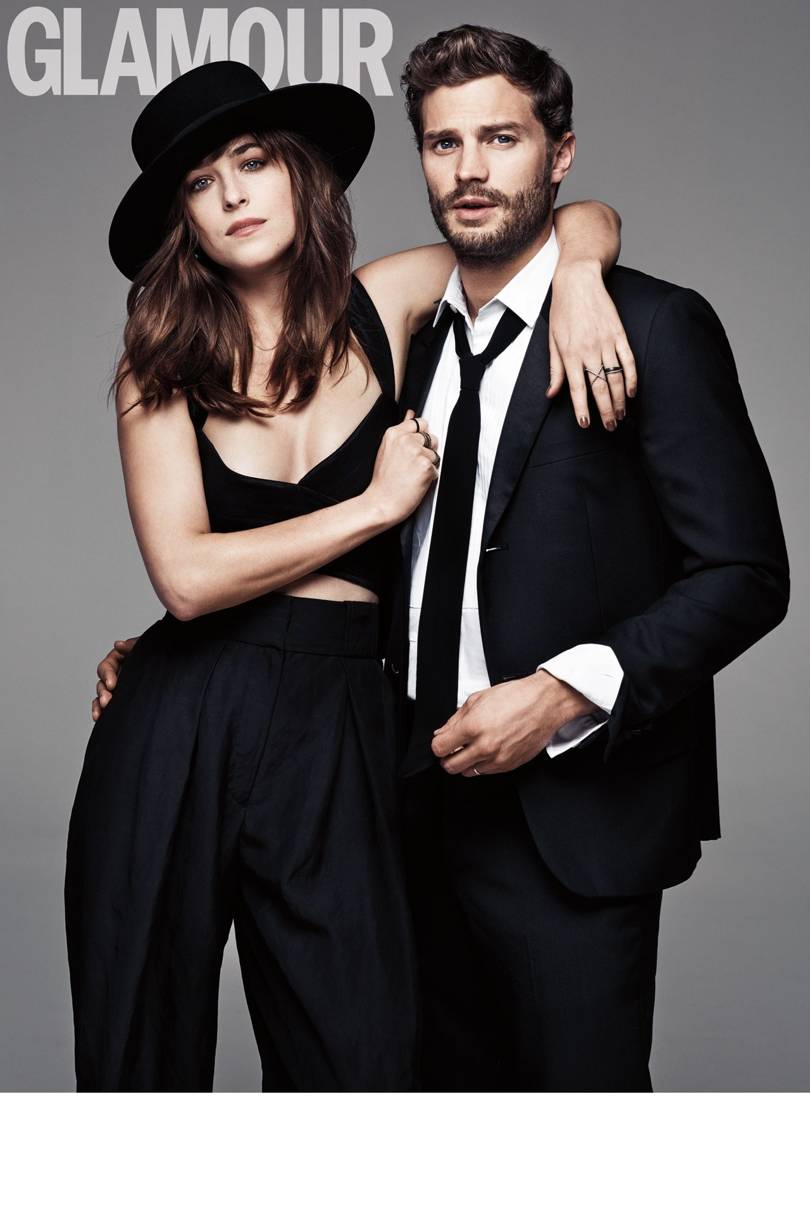 Jamie Dornan And Dakota Johnson Glamour Cover Stars 50 Shades Of Grey