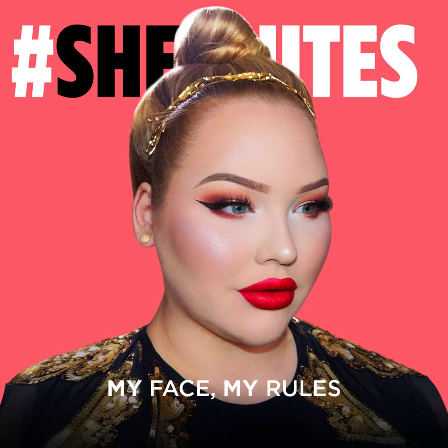 Nikkie Tutorials MakeupPlus Campaign SHEunites Glamour UK