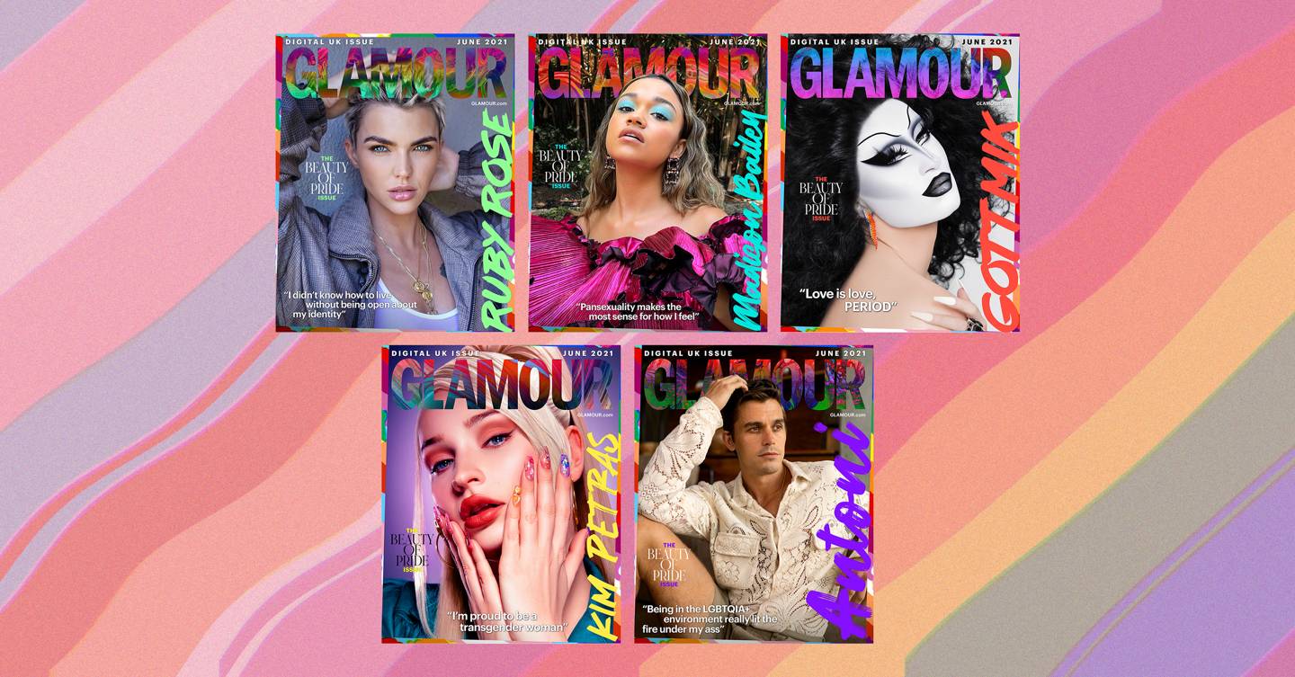 GLAMOUR UK Beauty of Pride June issue - cover