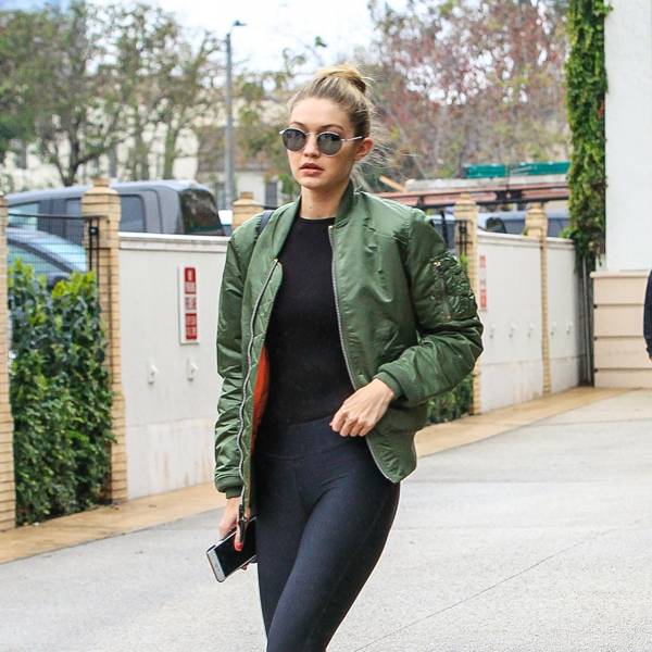 Celebrities wearing bomber jackets - winter celebrity style & outfits ...