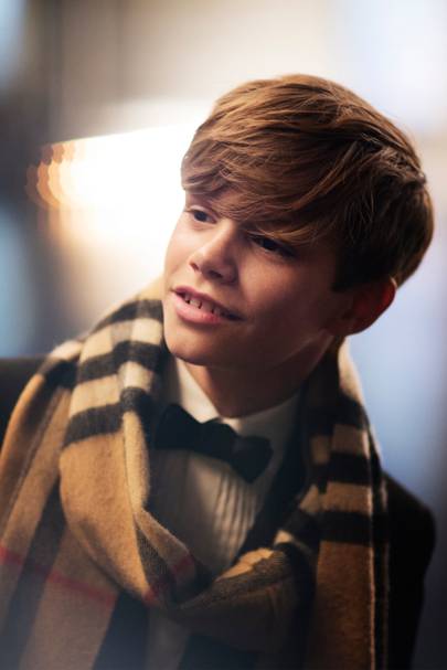 Romeo Beckham Modelling: Burberry Christmas advert 