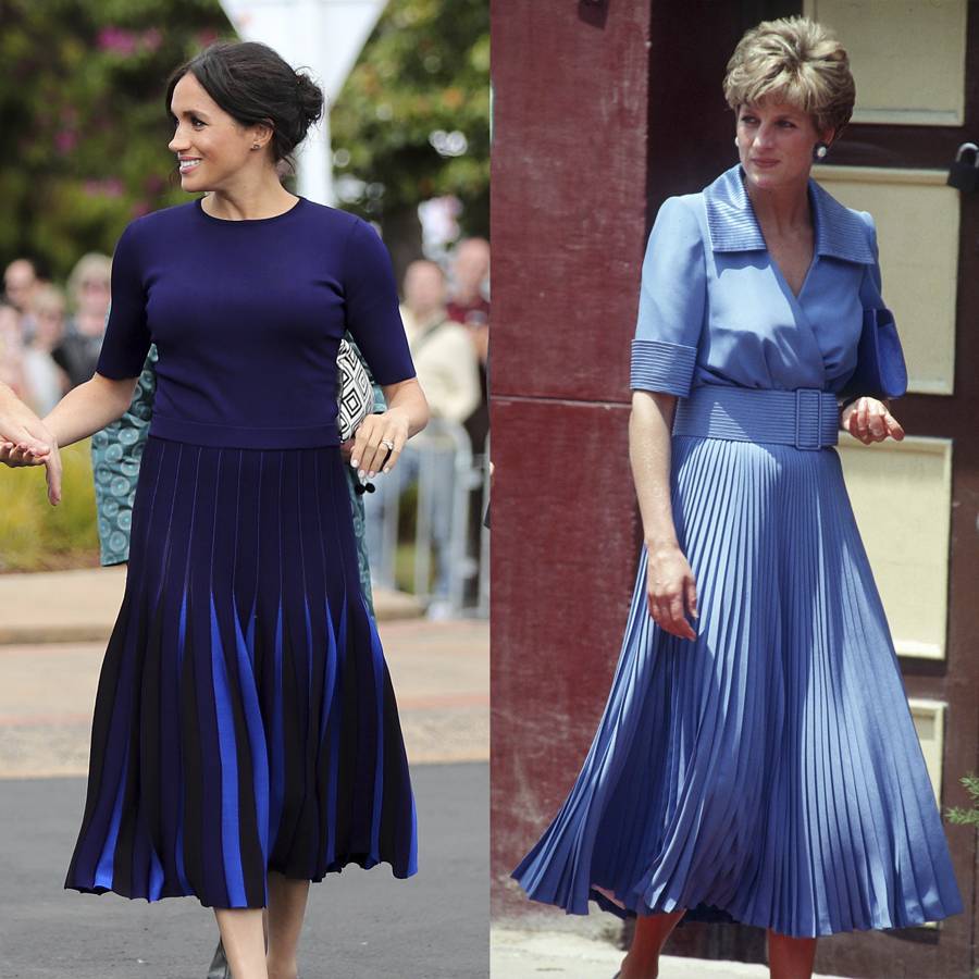 13 Times Meghan Markle Copied Princess Dianas Style Glamour Uk