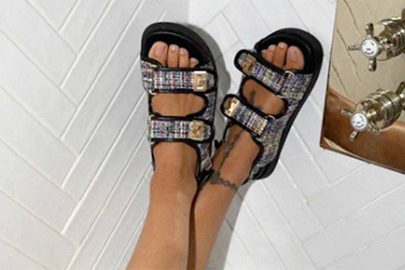 dune multicoloured sandals