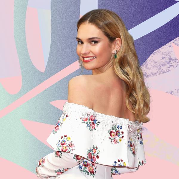 Lily James make up tips products cinderella look style; GLAMOUR.com ...