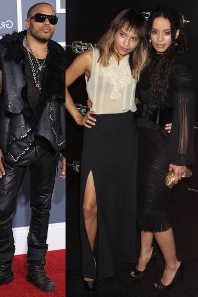 Lenny Kravitz & Zoe Kravitz & Lisa Bonet