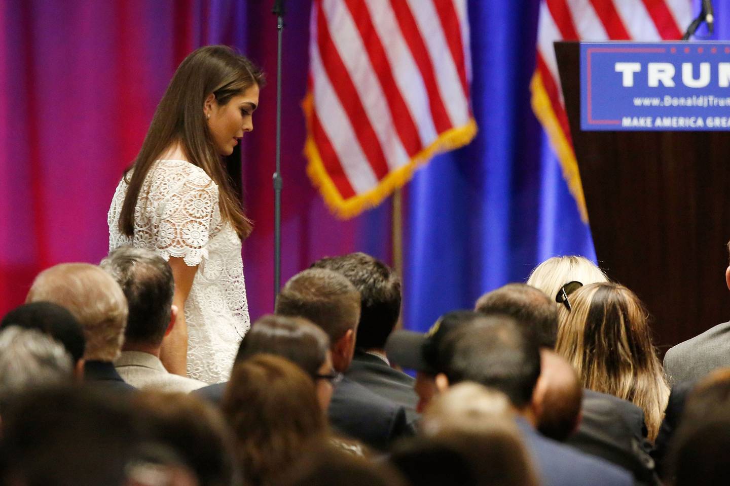 Hope Hicks Rally Donald Trump & Hope Hicks: Presidential campaign | Glamour UK