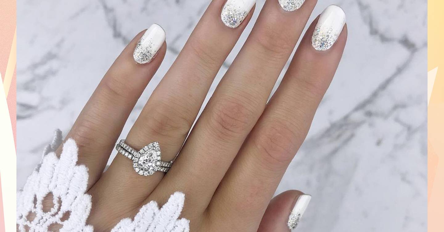 7. "Simple and Sweet Wedding Nail Design" - wide 2