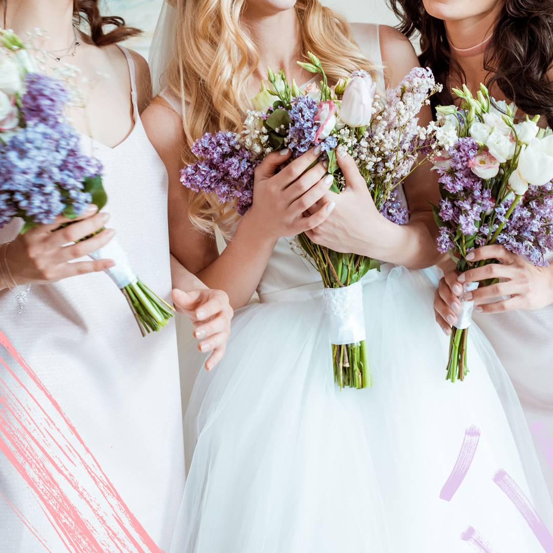 Image: This bride let her guests wear their old wedding dresses to her wedding in an epic move