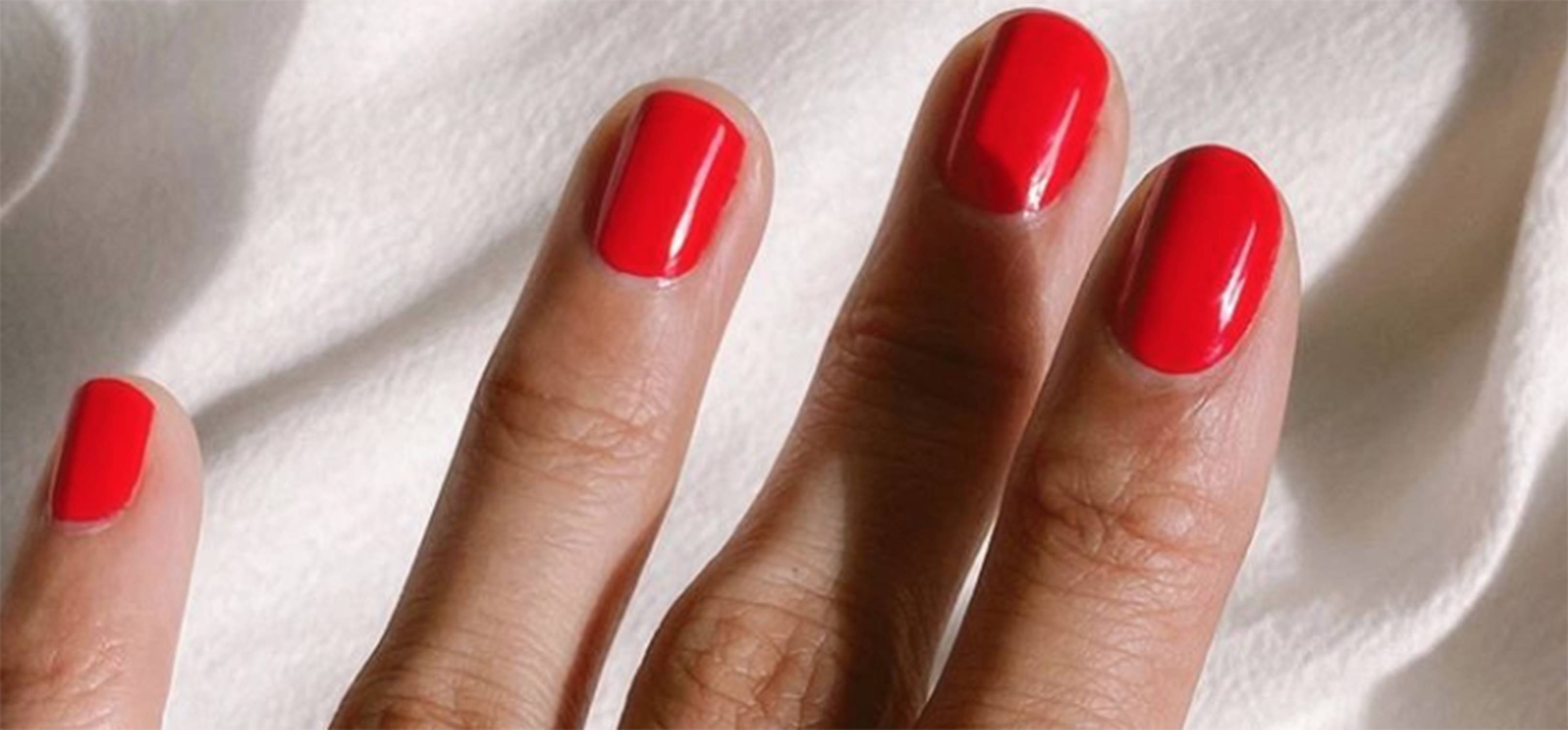 red nail polish