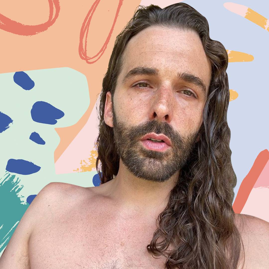 Image: Jonathan Van Ness revealed his secret for perfect air-dried waves