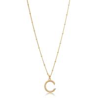 edge of ember initial necklace