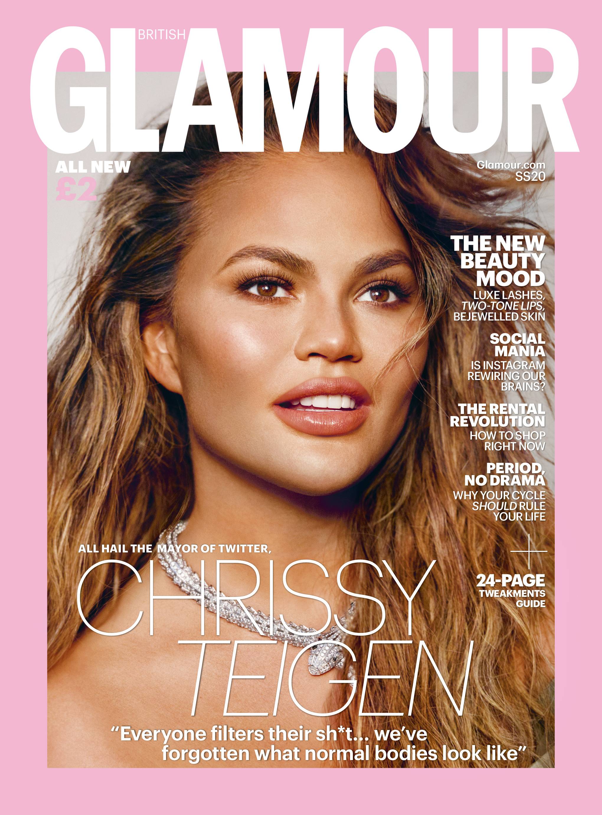 Chrissy Teigen Reveals Boob Job Battles With Depression Parenting Luna And Miles Glamour Uk