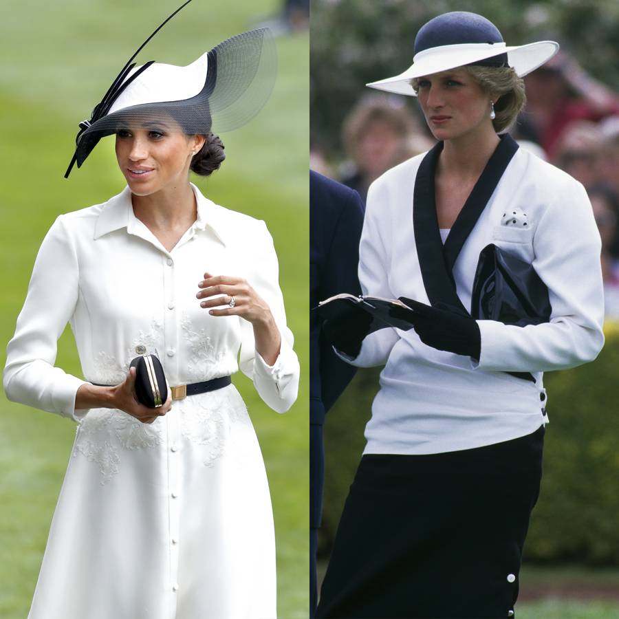 meghan markle princess diana outfits