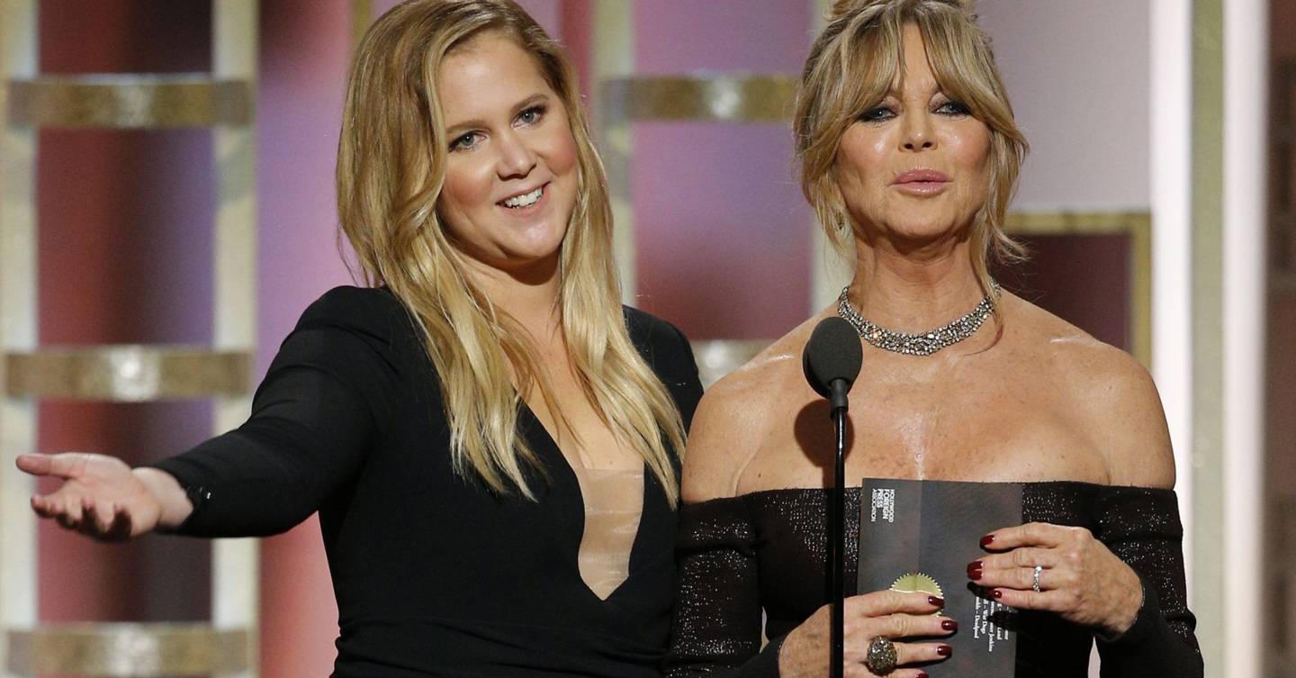 Amy Schumer Goldie Hawn Golden Globes Speech 2017 Glamour Uk