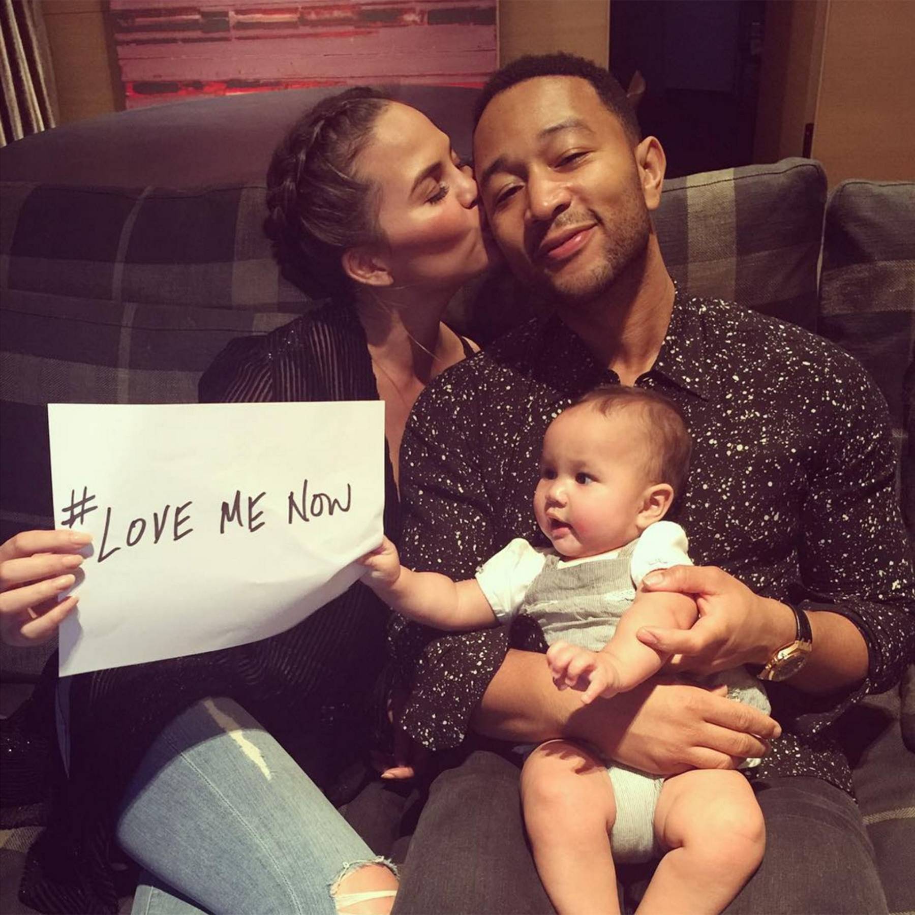 John Legend Love Me Now Video Starring Chrissy Teigen Daughter Luna Glamour Uk