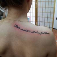 Quote tattoo design ideas - best cute quotes | Glamour UK