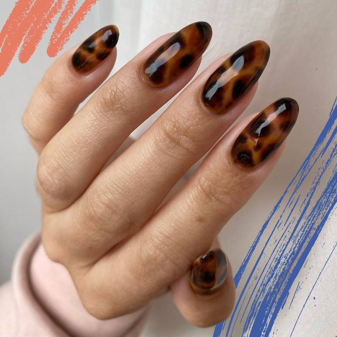 Image: Nothing says autumn like tortoiseshell nails, so we rounded up the best designs