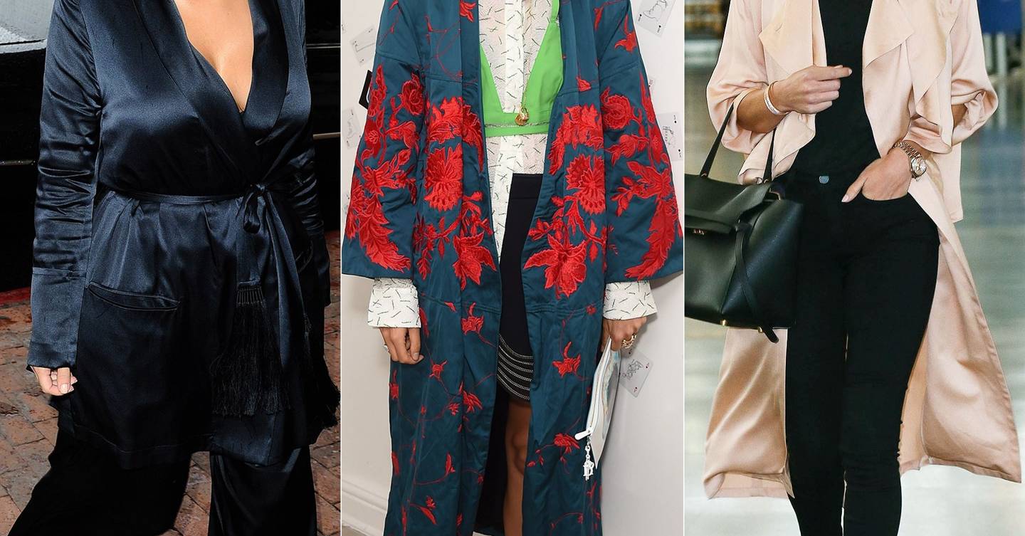 Celebrities wearing dressing gowns | Glamour UK