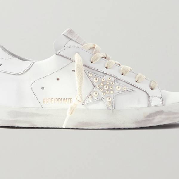 elegant white trainers