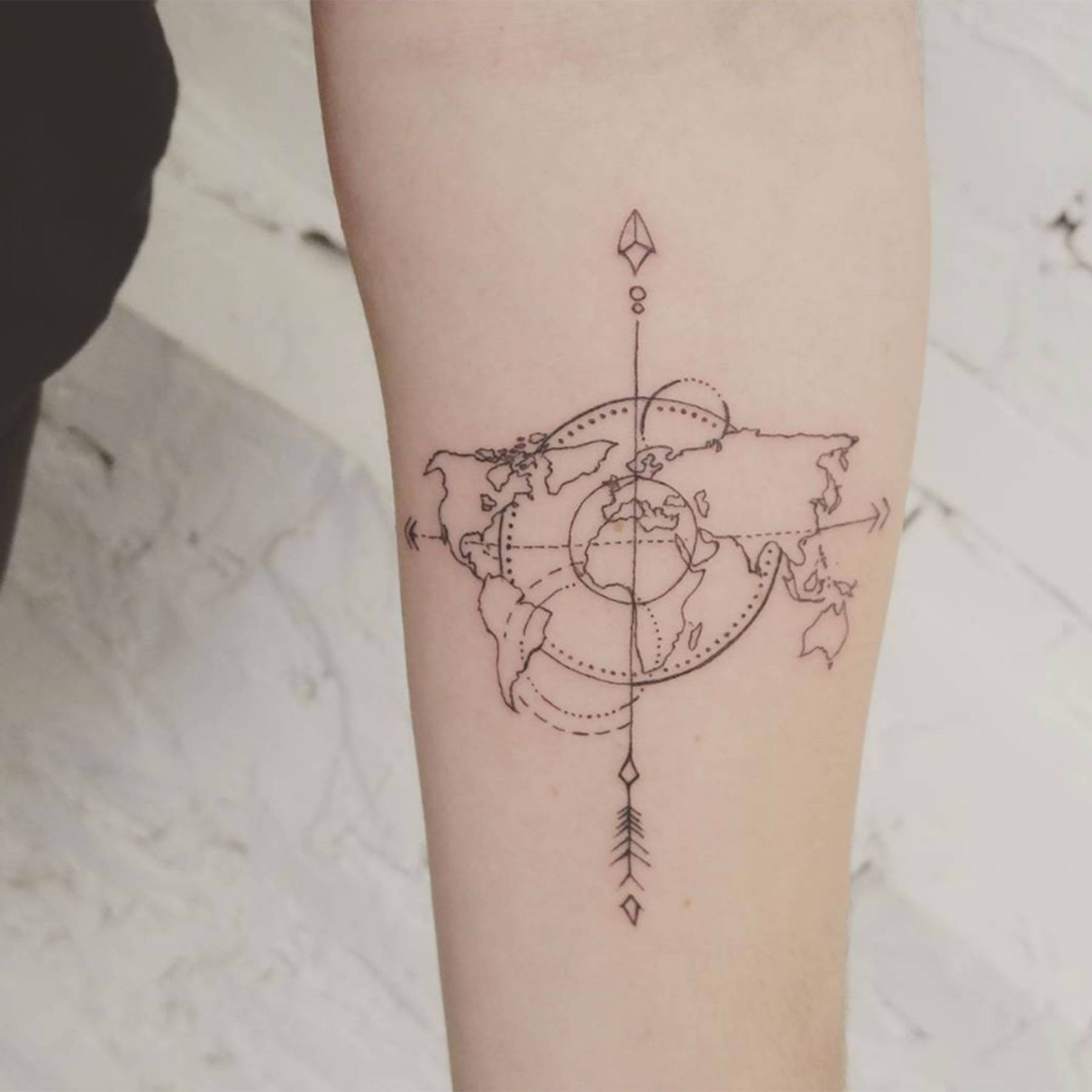 Best travel tattoos tattoo design ideas if you love travelling