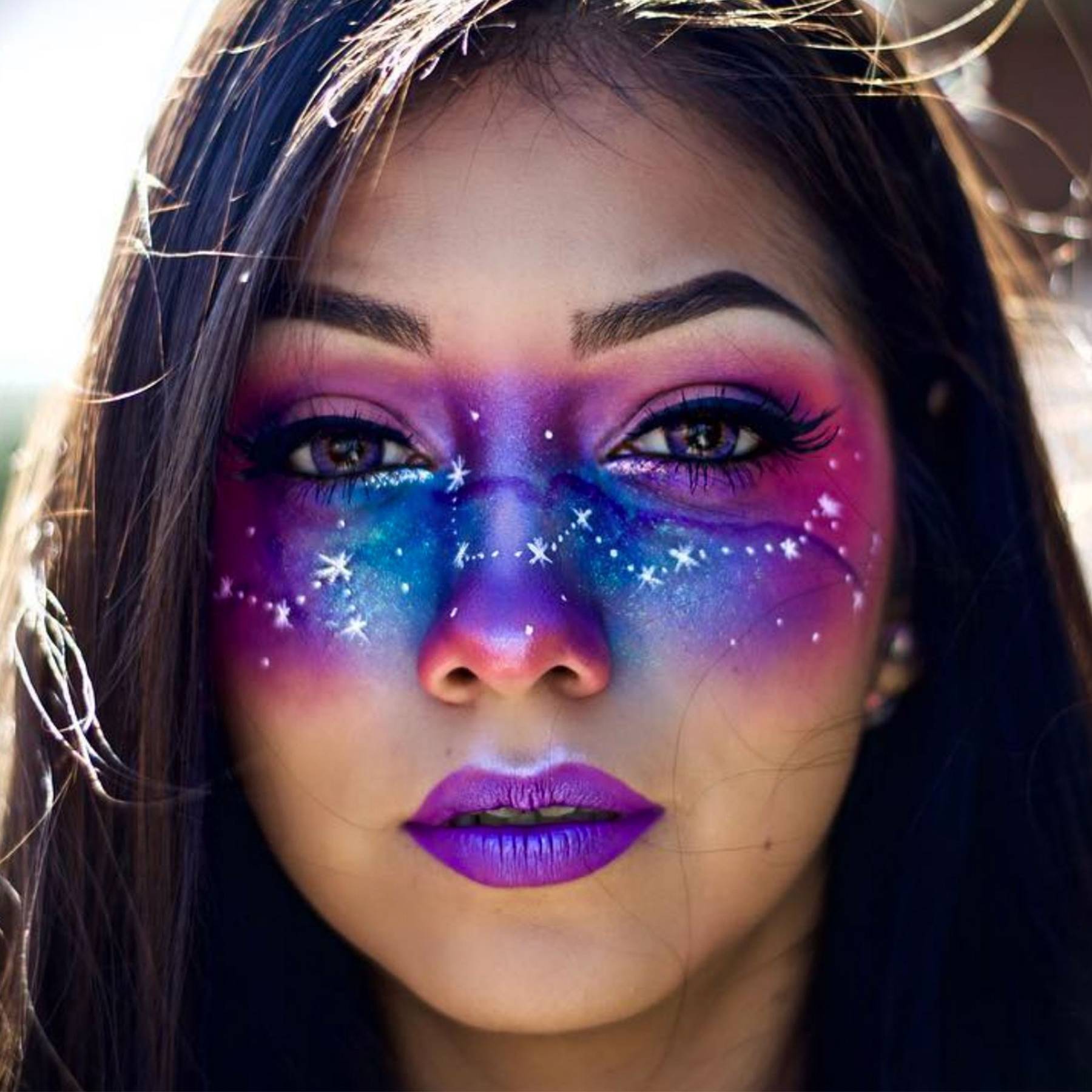 Halloween Galaxy Makeup Instagram Inspiration Glamour Uk