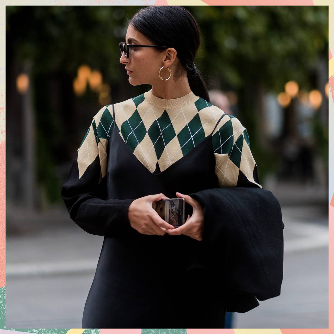 Image: Argyle knits is the knitwear trend everyone is going to be wearing this winter