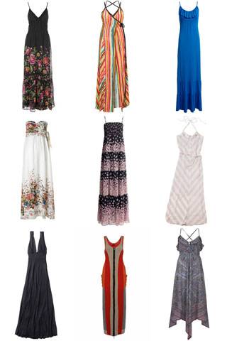 maxi dresses on the high street