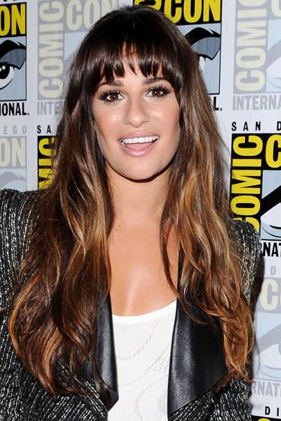 Bang Hairstyles, lea michele bangs hair