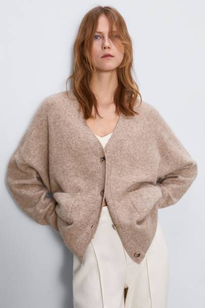 zara knitwear cardigan