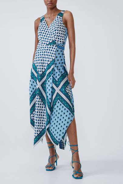 zara handkerchief dress