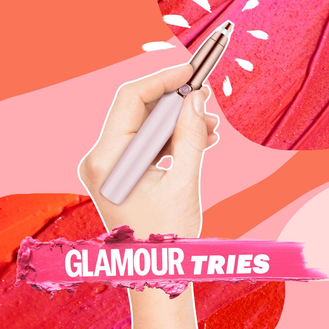 Image: GLAMOUR TRIES: We tried Magnitone's micro-trimming eyebrow pencil and these were the results