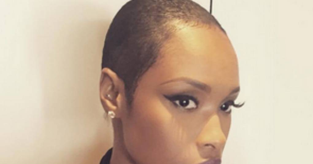 jennifer hudson shaved head buzz cut hair photos 2015 glamour uk jennifer hudson shaved head buzz cut