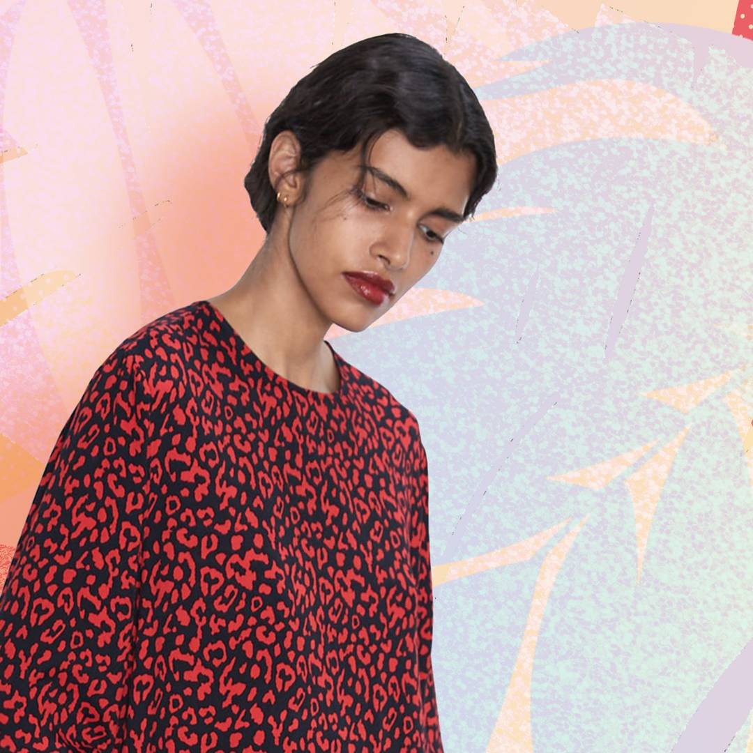 Image: So it looks like Zara's red leopard-print dress is the season's answer to the polkadot version