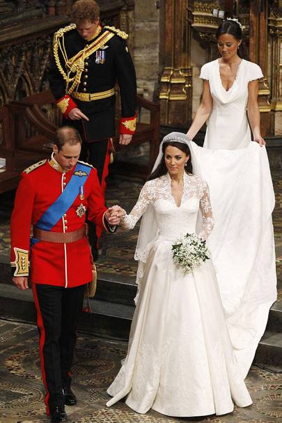 Kate Middleton Second Wedding Dress Glamour Uk