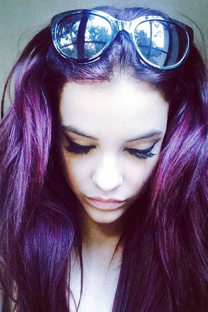 Barbara Palvin Purple Hair Barbara Palvin Hair Pictures 2014