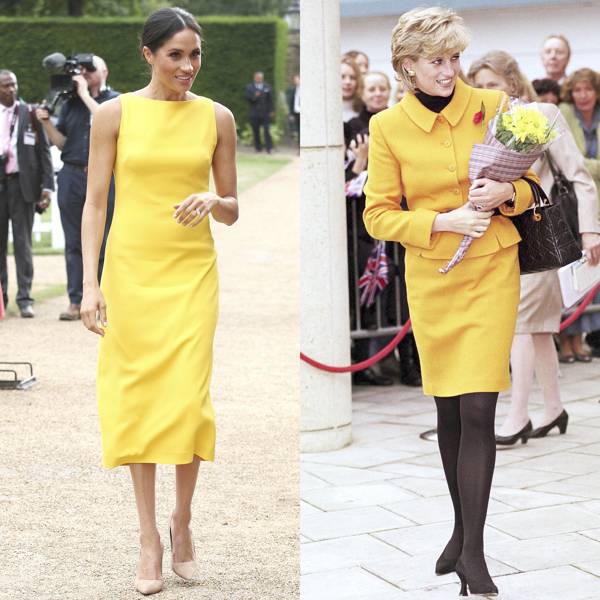 13 Times Meghan Markle Copied Princess Dianas Style Glamour Uk
