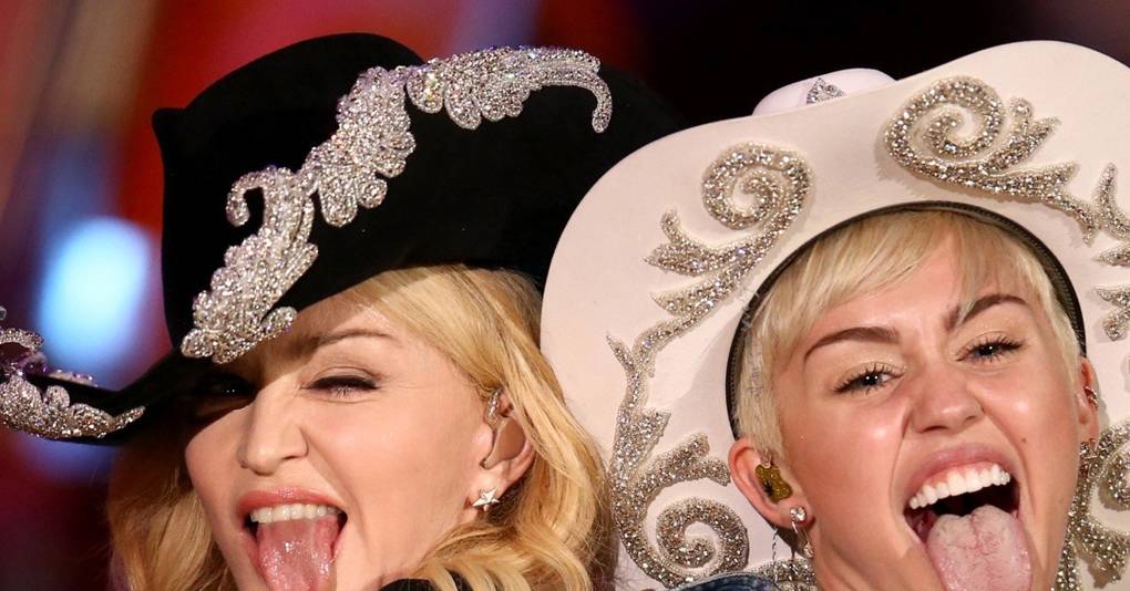 Miley Cyrus And Madonna Mtv Unplugged Country And Western Fashion Cowboy Hat Pictures 9519